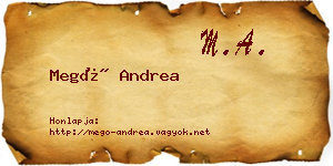 Megó Andrea névjegykártya